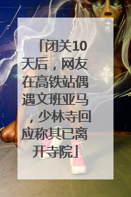 闭关10天后，网友在高铁站偶遇文班亚马，少林寺回应称其已离开寺院